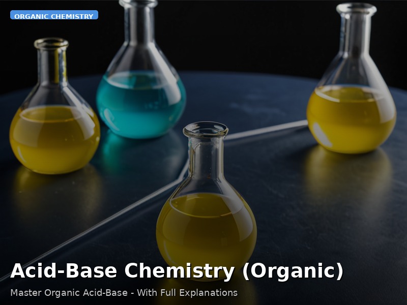 Acid-Base Chemistry (Organic)