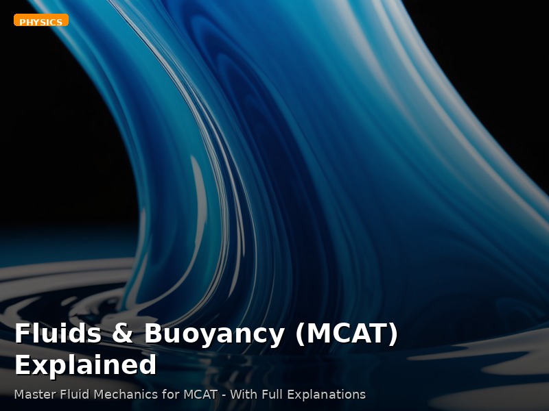 Fluids & Buoyancy (MCAT) Explained