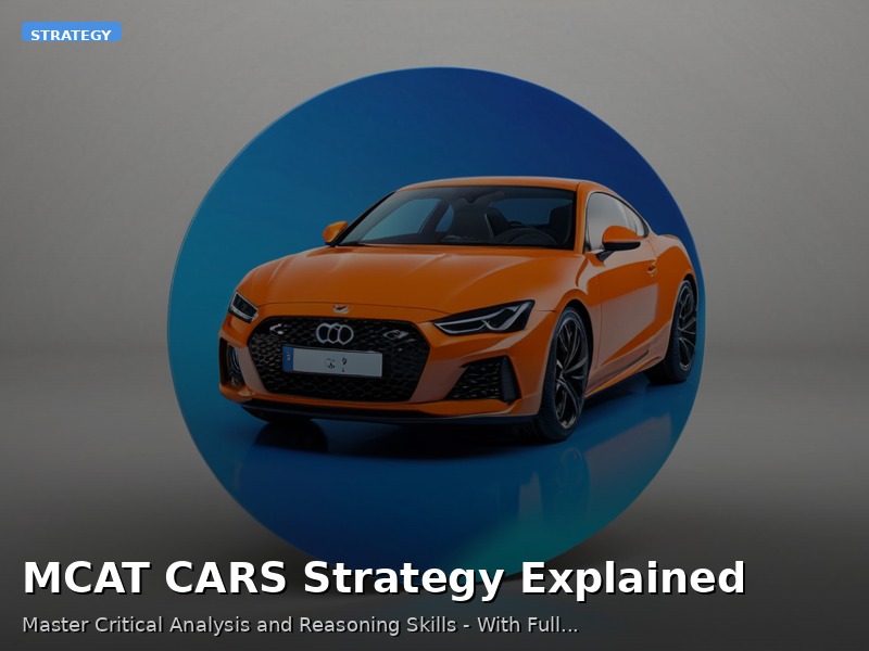 MCAT CARS Strategy Explained