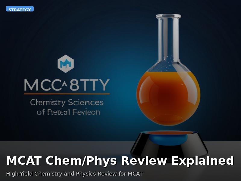 MCAT Chem/Phys Review Explained