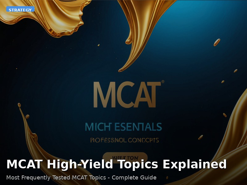 MCAT High-Yield Topics Explained