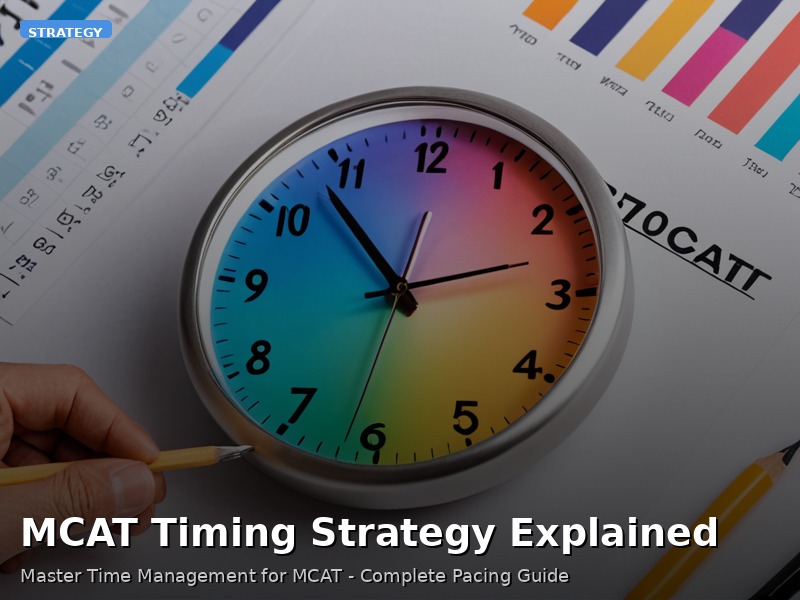 MCAT Timing Strategy Explained