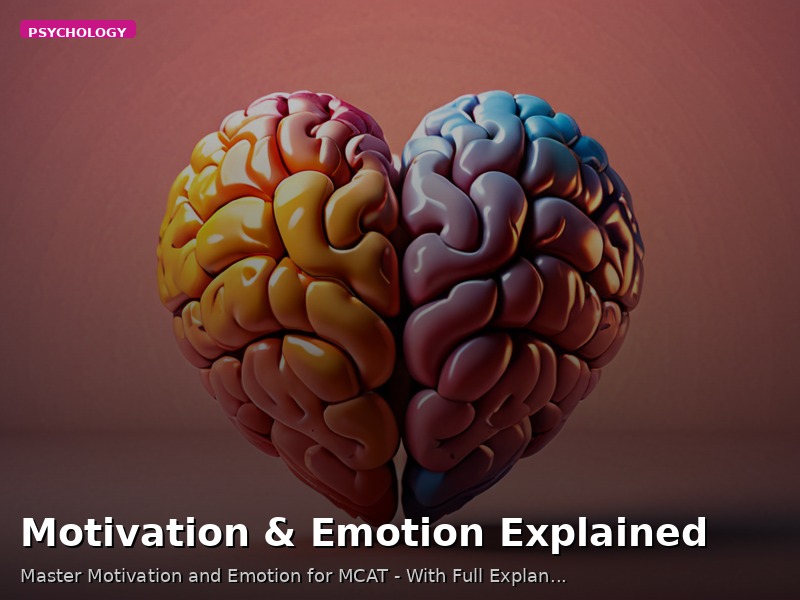 Motivation & Emotion Explained