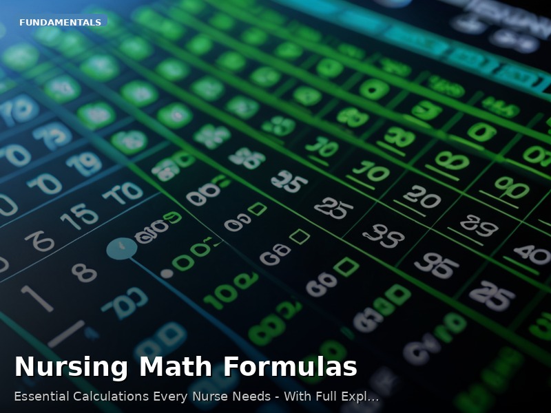 Nursing Math Formulas
