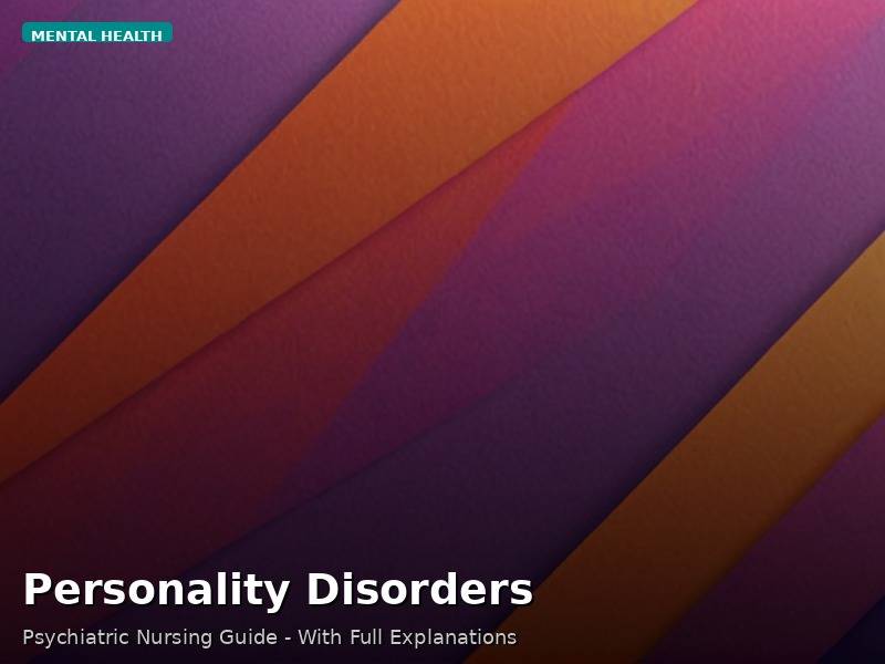 Personality Disorders